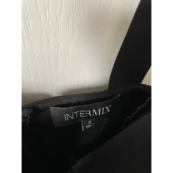 Intermix Jules Lace-Up Romper Black Size 2 - Picture 6 of 8